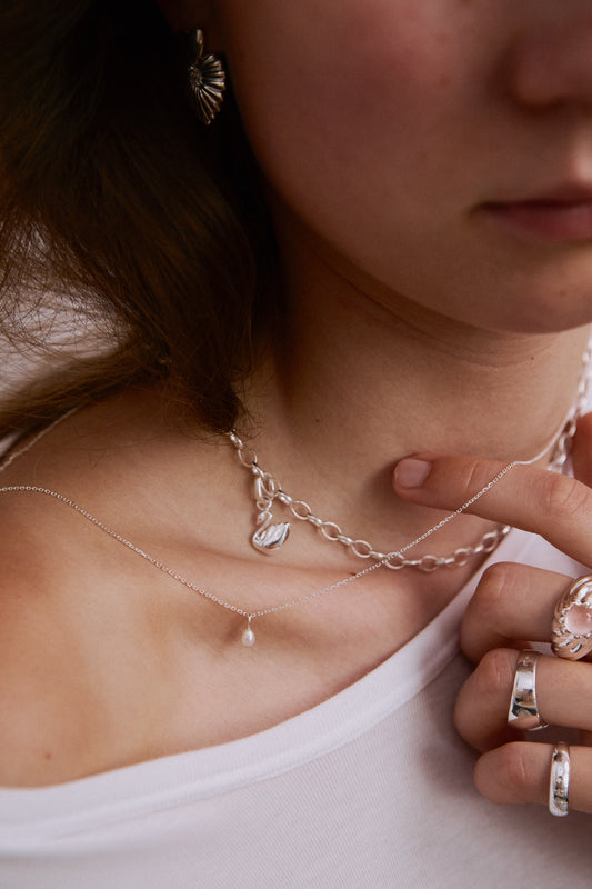 Naszyjnik Pearl Mini Silver