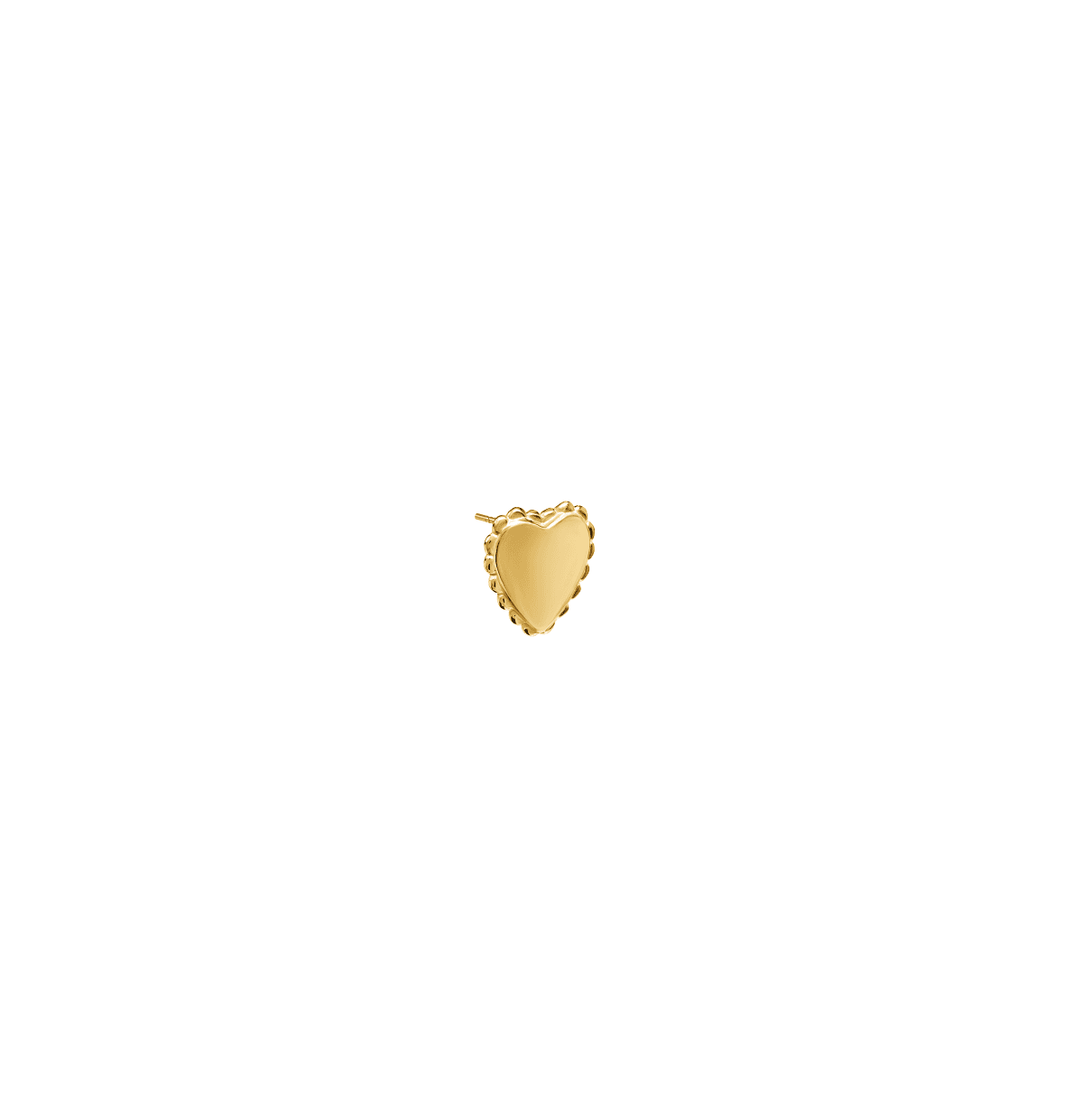 Kolczyki Vintage Heart Gold