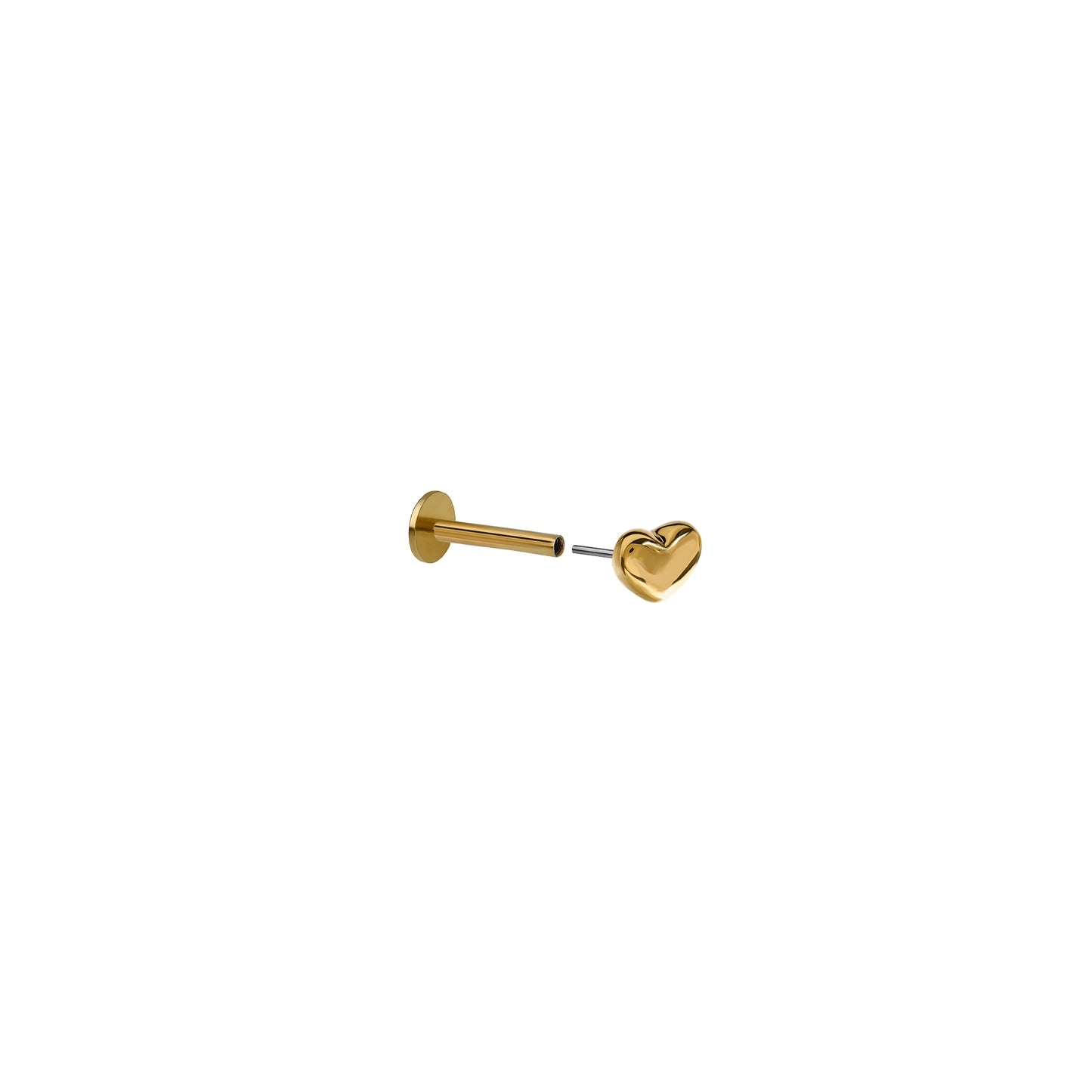 Kolczyk do piercingu Heart Gold