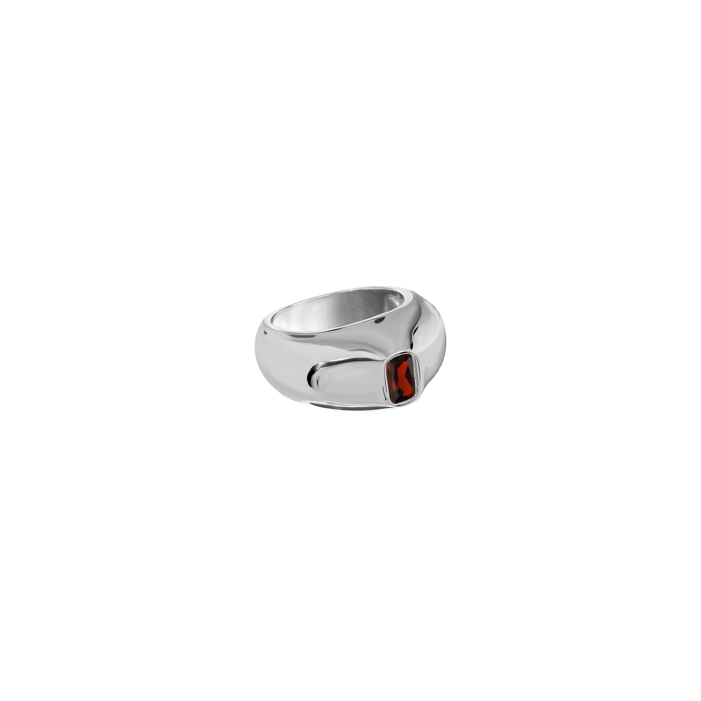 Obrączka Aurora Silver Red