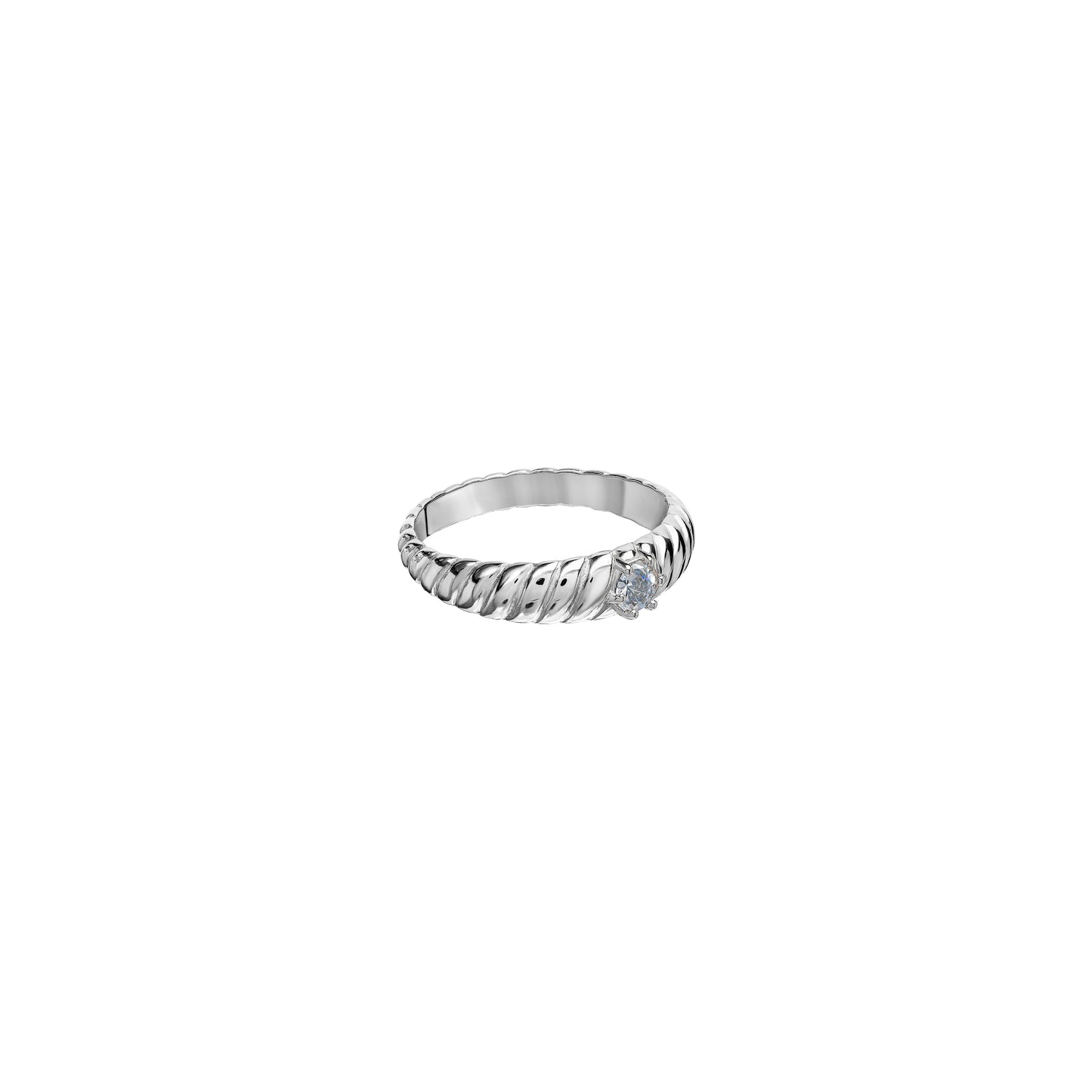 Obrączka Valentin Zirconia Silver