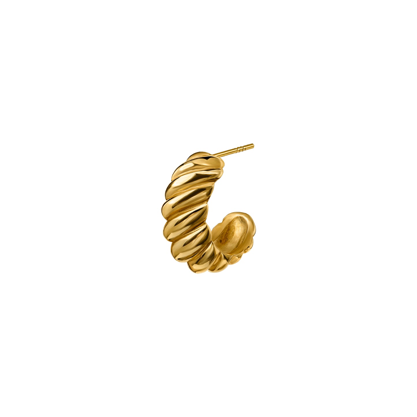 Kolczyki Flora Hoops Medium Gold