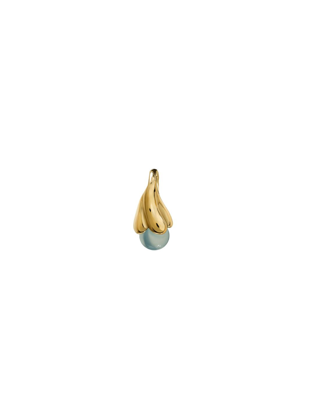 Kolczyki Tinker Bell Gold z kamieniami Aqua