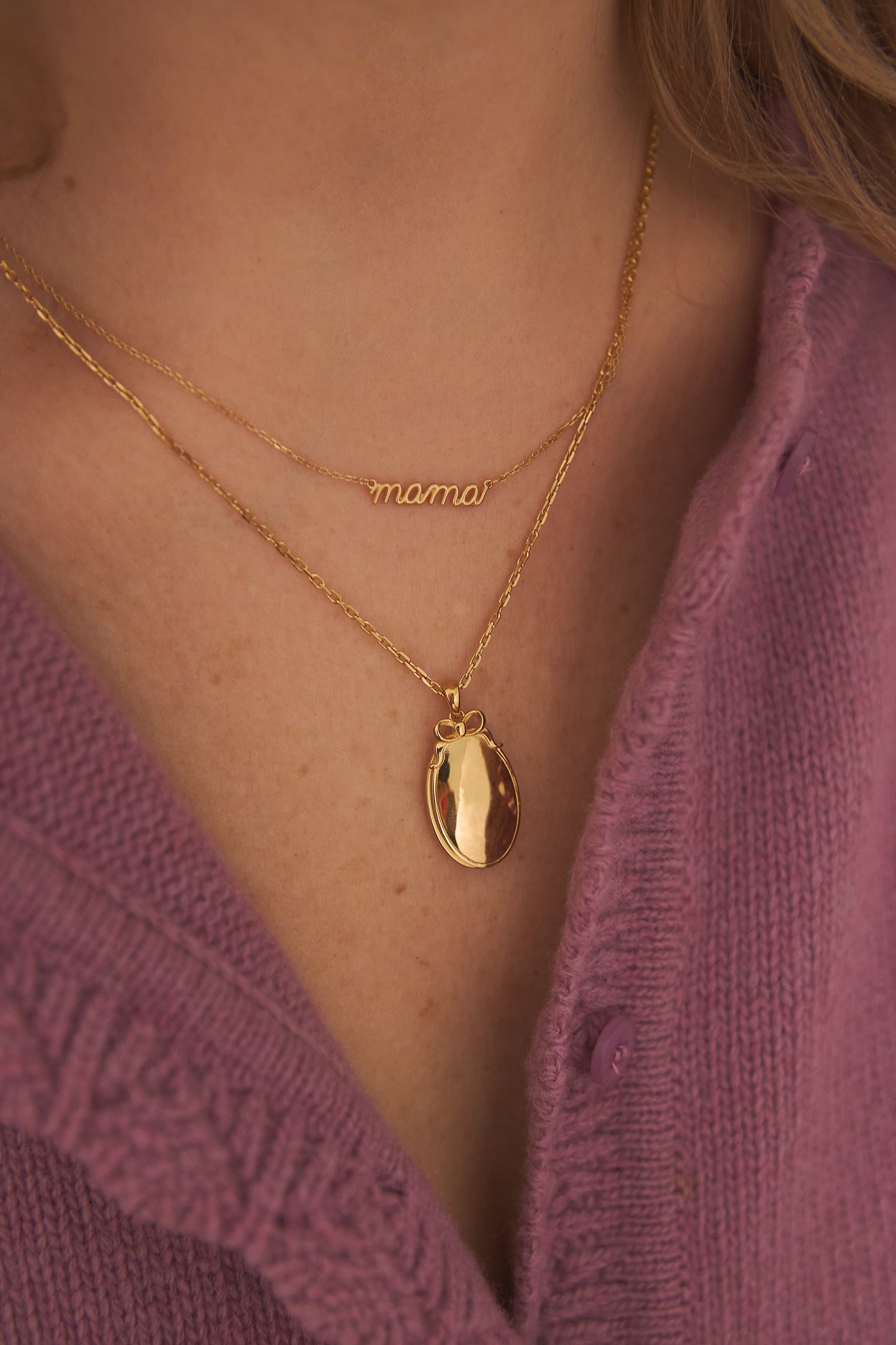 Naszyjnik Sekretnik Mama Gold