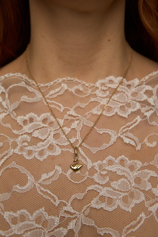 Naszyjnik Swan Medium Gold
