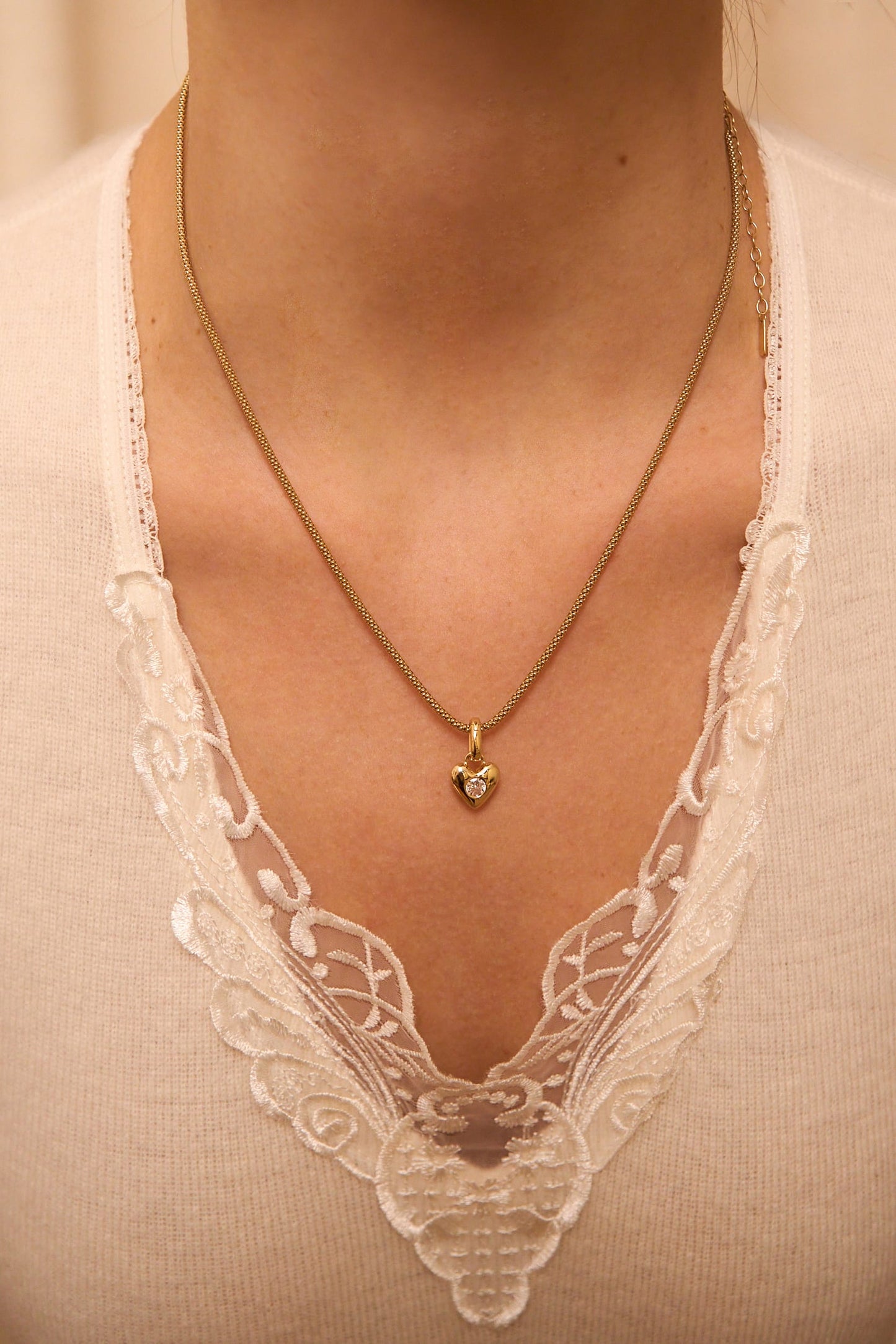 Zawieszka Valentin Mini Gold Zirconia