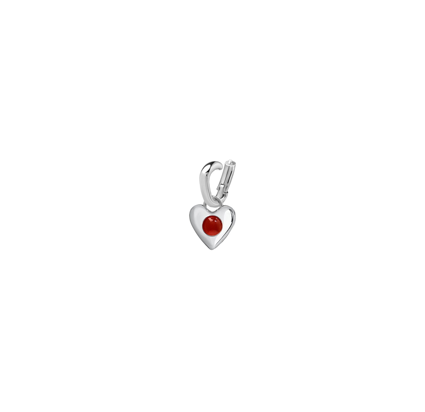 Zawieszka Valentin Mini Silver z Kamieniem Red