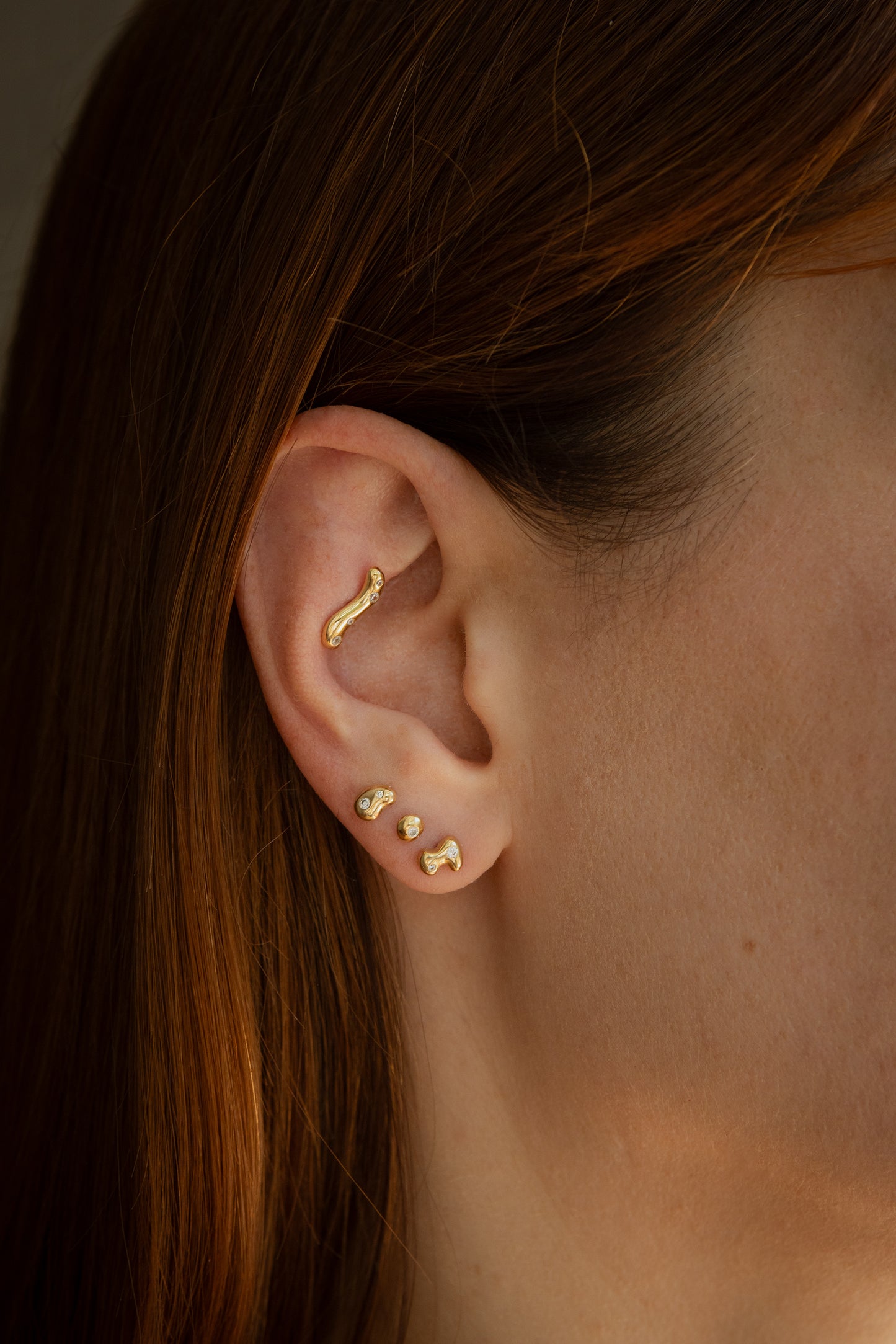 Kolczyk do piercingu Dew 2 Gold