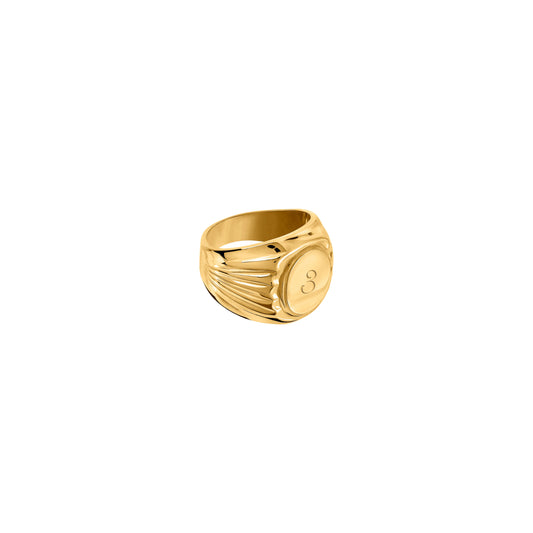 Sygnet Grand Mère Gold z grawerem