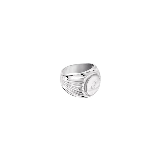 Sygnet Grand Mère Silver z grawerem