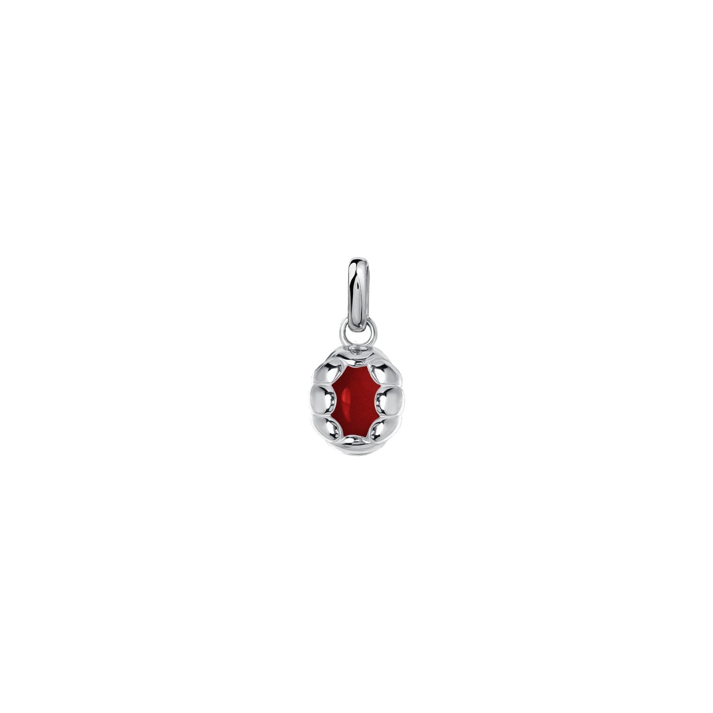 Zawieszka Sirène Silver z Kamieniem Red