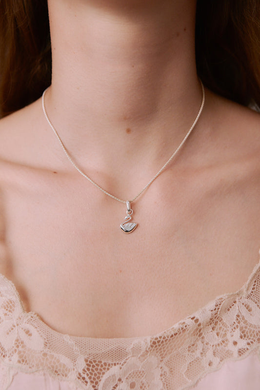 Naszyjnik Swan Medium Silver Owal