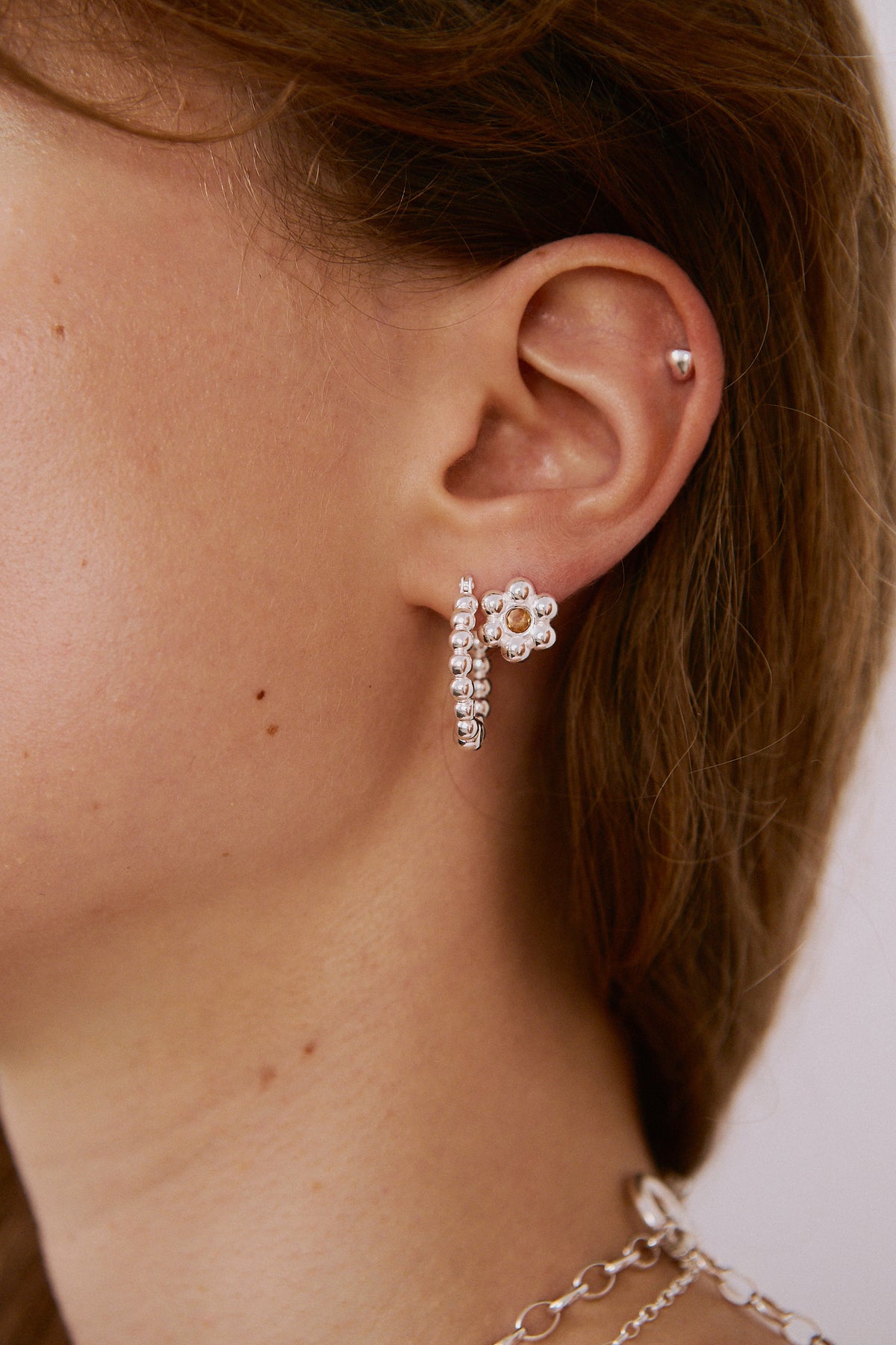 Kolczyk do piercingu Heart Silver
