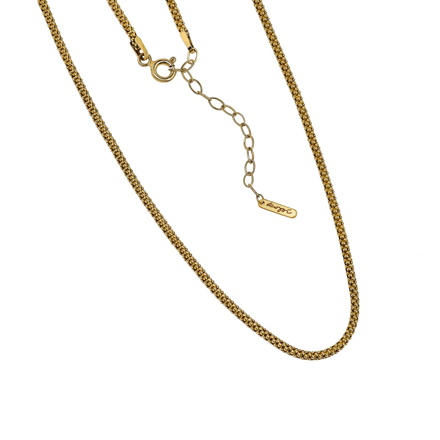 Naszyjnik Flora Gold z Kamieniem Moon Owal