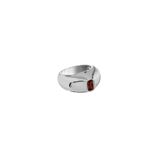 Obrączka Aurora Silver Red