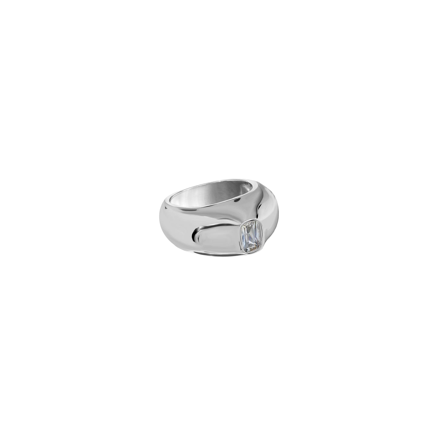 Obrączka Aurora Silver White