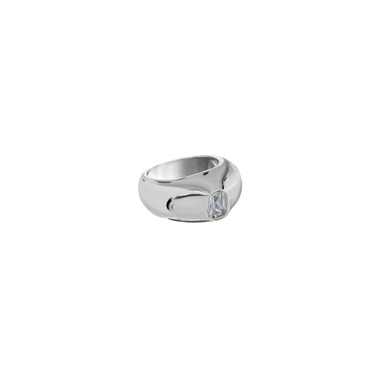 Obrączka Aurora Silver White