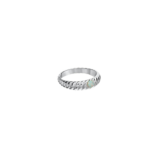 Obrączka Valentin Silver z Kamieniem Opal