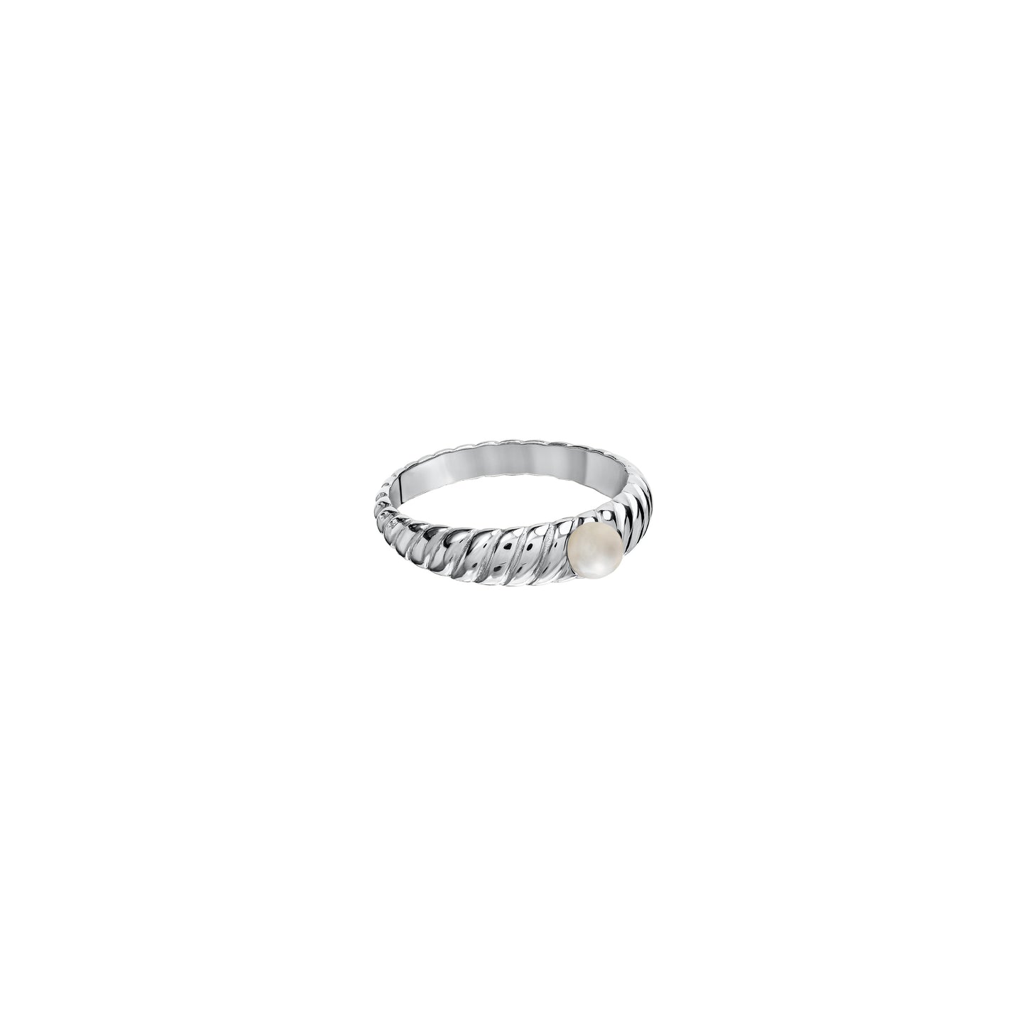 Obrączka Valentin Silver Pearl