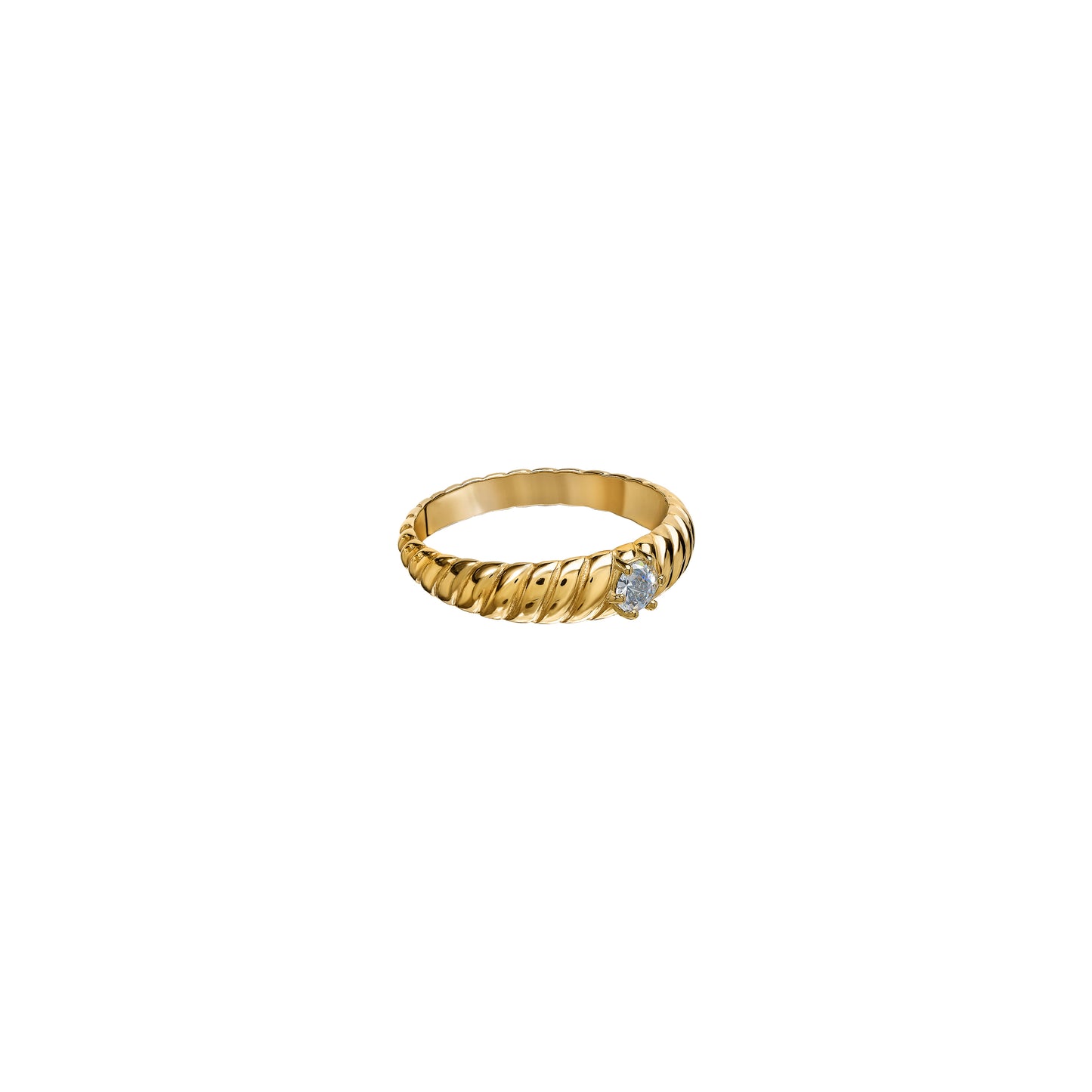Obrączka Valentin Zirconia Gold