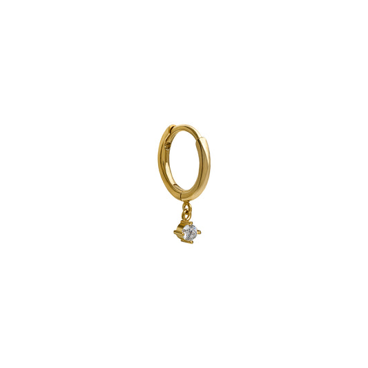 Kolczyk Cliker Zirconia Gold 585