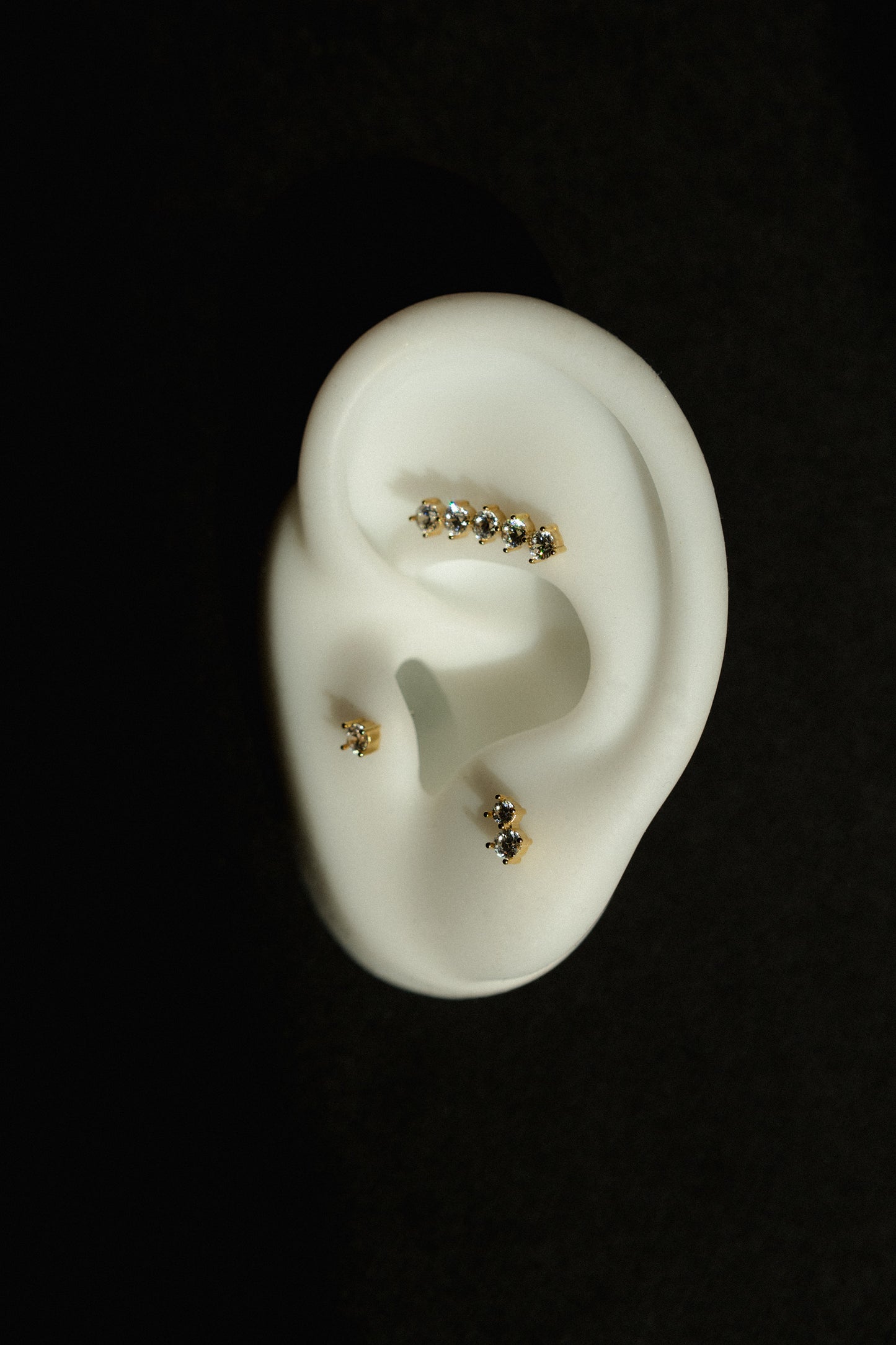 Kolczyk do piercingu Zirconia 2 Gold