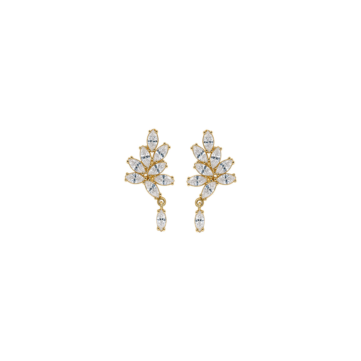 Kolczyki Fairy Gold Zirconia
