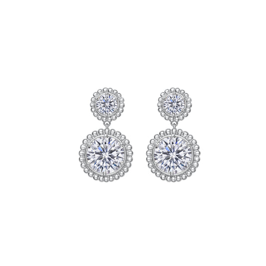 Kolczyki Marquise Maxi Silver Zirconia