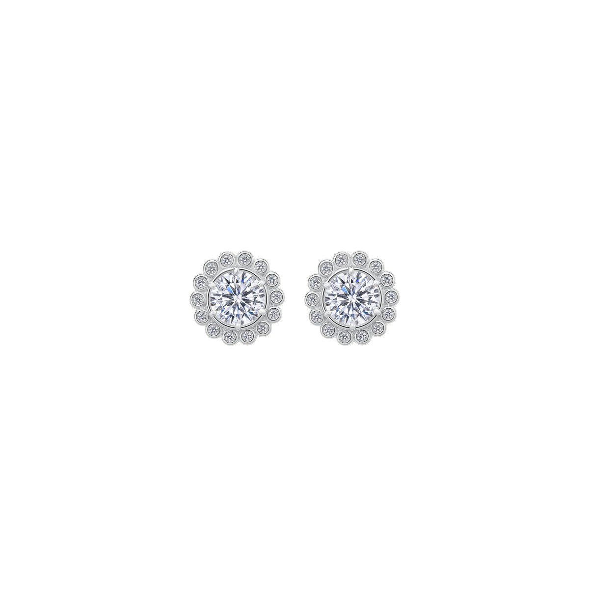 Kolczyki Marquise Medium Silver Zirconia