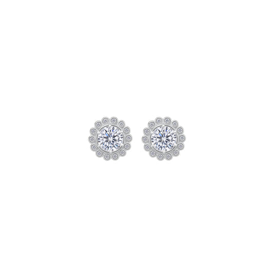 Kolczyki Marquise Medium Silver Zirconia
