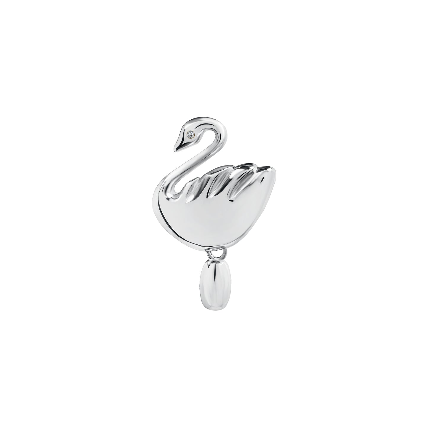 Kolczyki Swan Love Silver