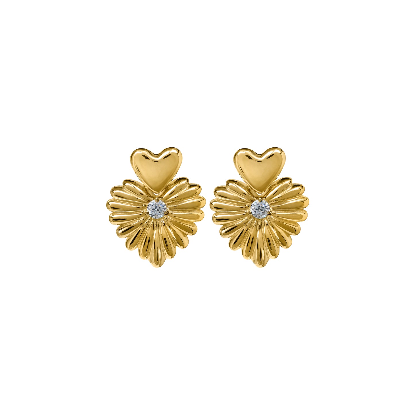 Kolczyki Valentin Maxi Gold Zirconia