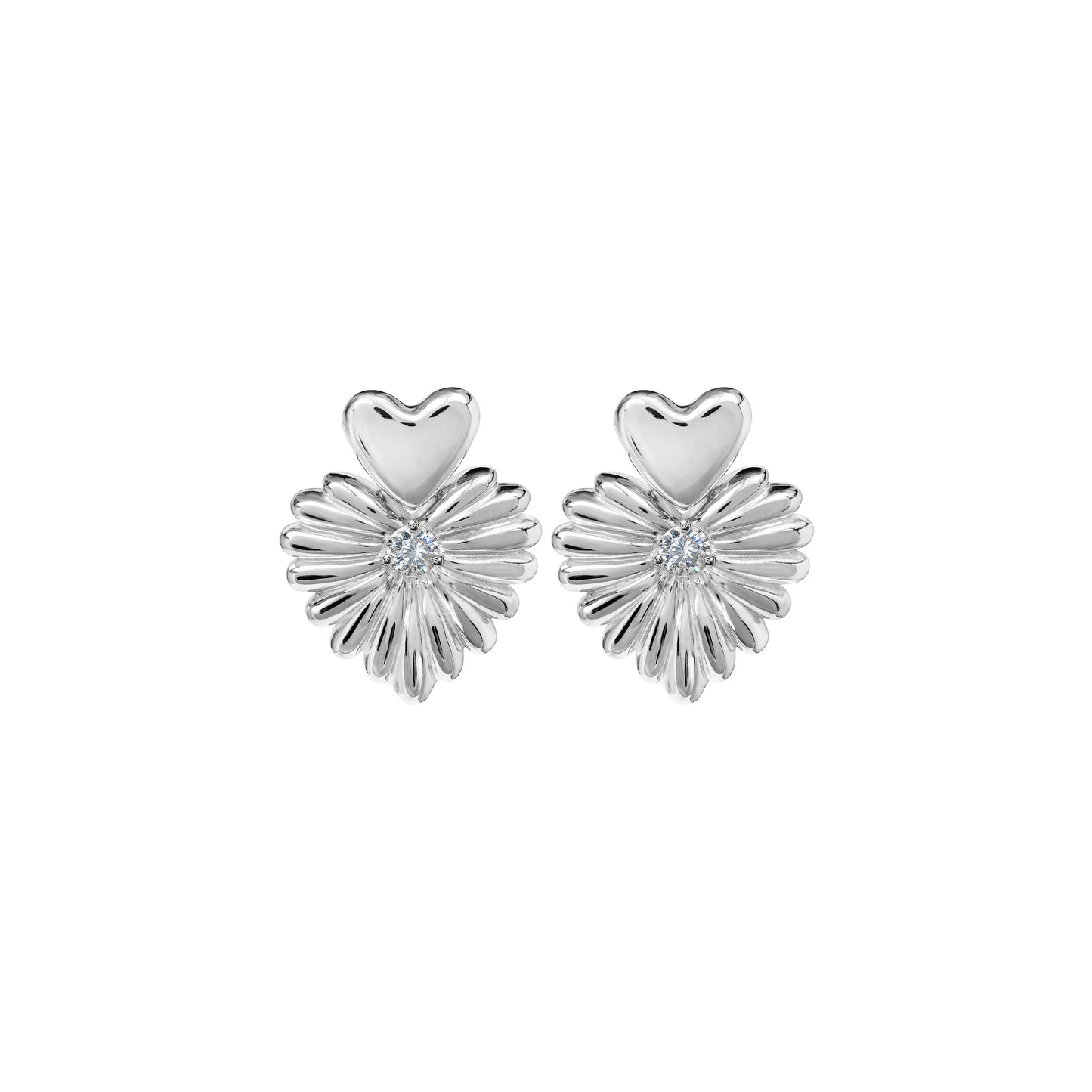 Kolczyki Valentin Maxi Silver Zirconia