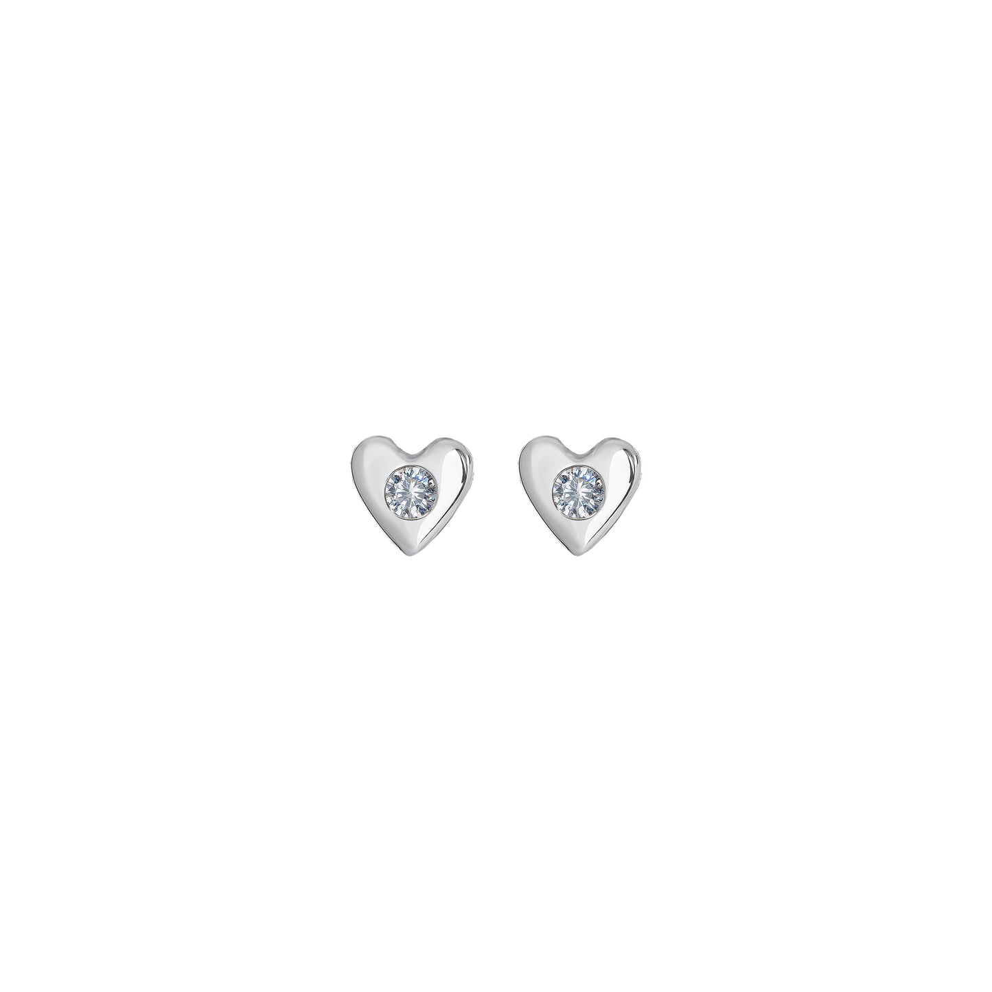 Kolczyki Valentin Mini Silver Zirconia