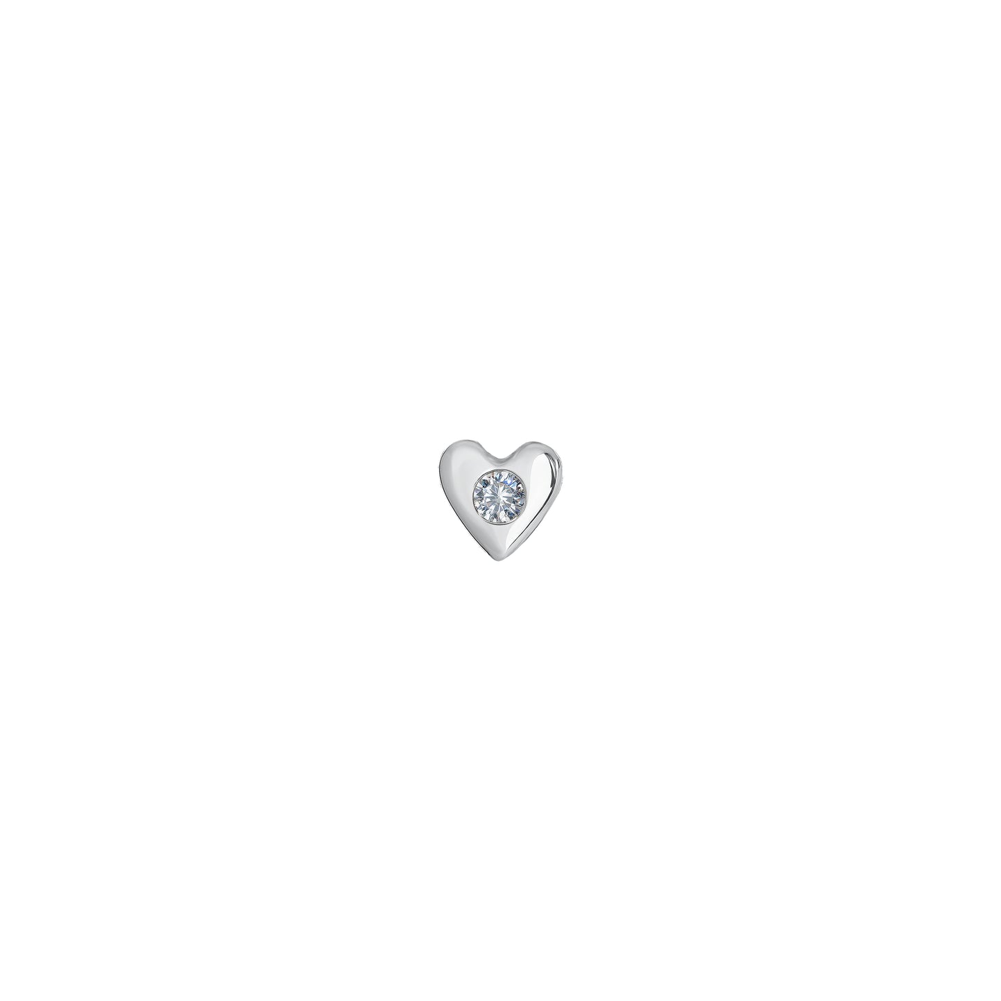 Kolczyki Valentin Mini Silver Zirconia