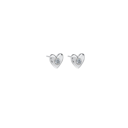 Kolczyki Valentin Mini Silver Zirconia