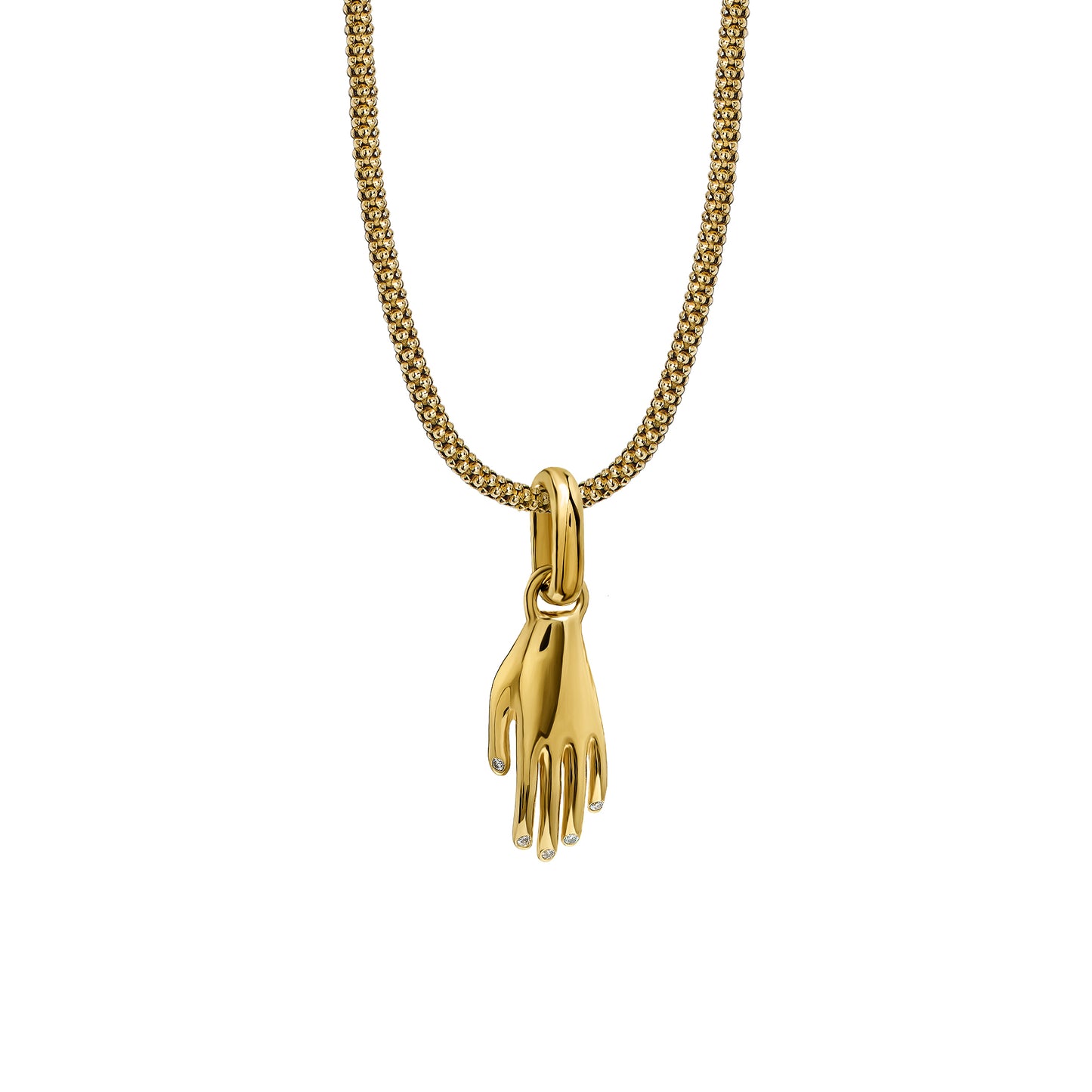 Naszyjnik Hand Gold Owal