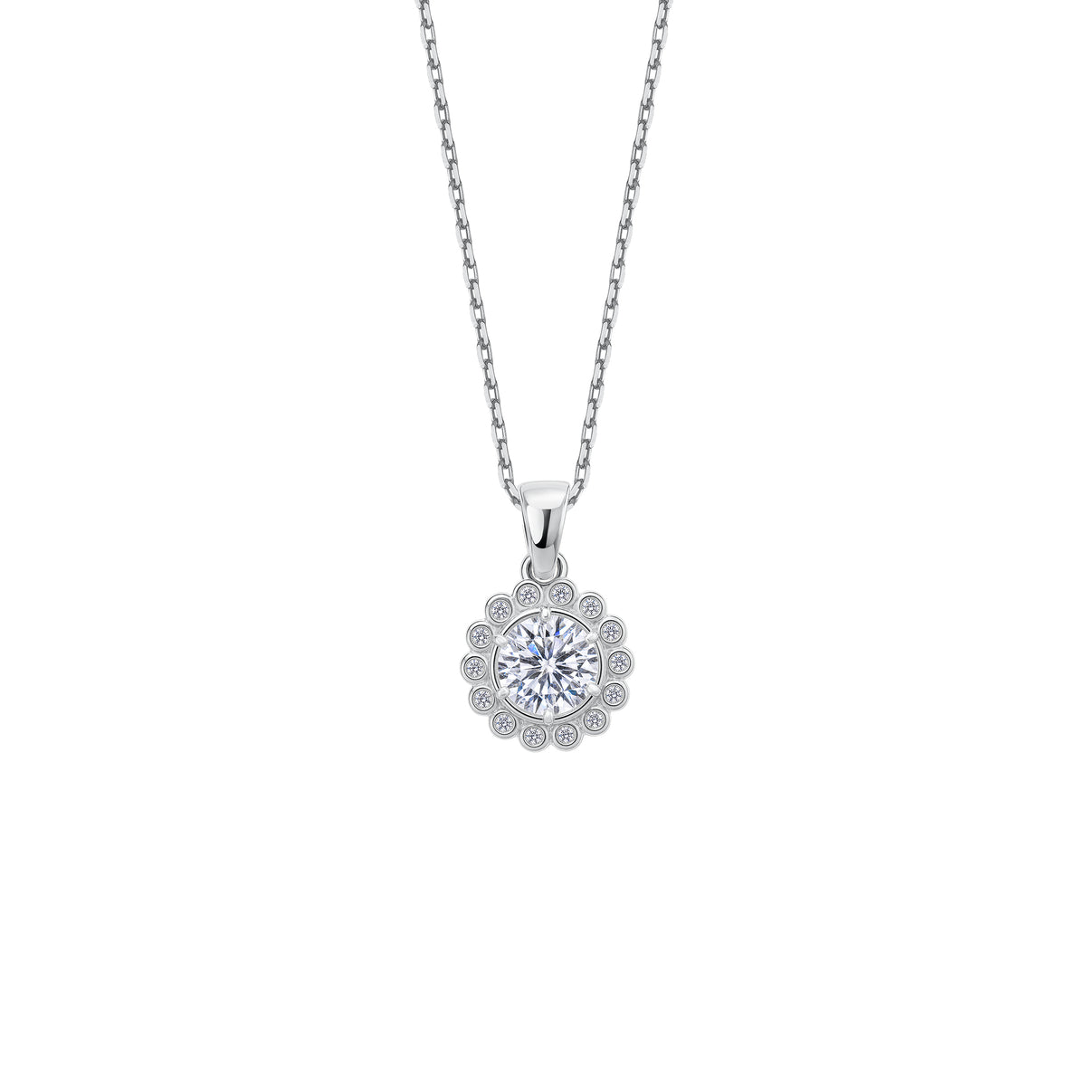 Naszyjnik Marquise Silver Zirconia
