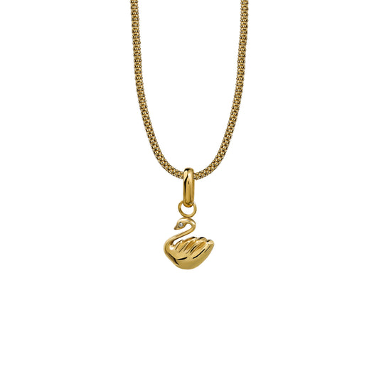 Naszyjnik Swan Medium Gold Owal