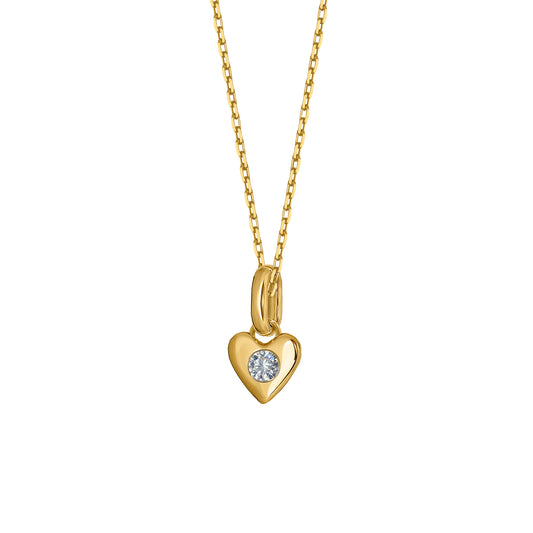 Naszyjnik Valentin Mini Gold Zirconia