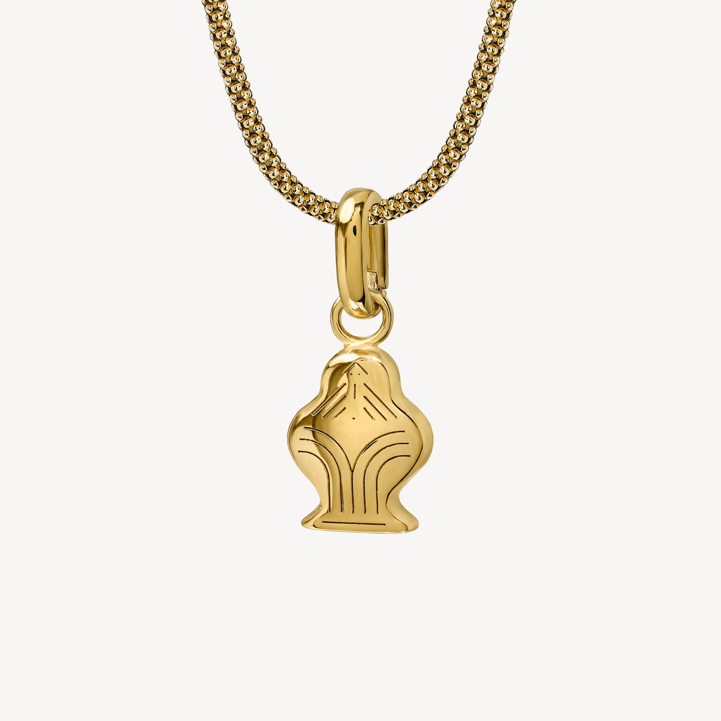 Naszyjnik Wodnik Gold Owal