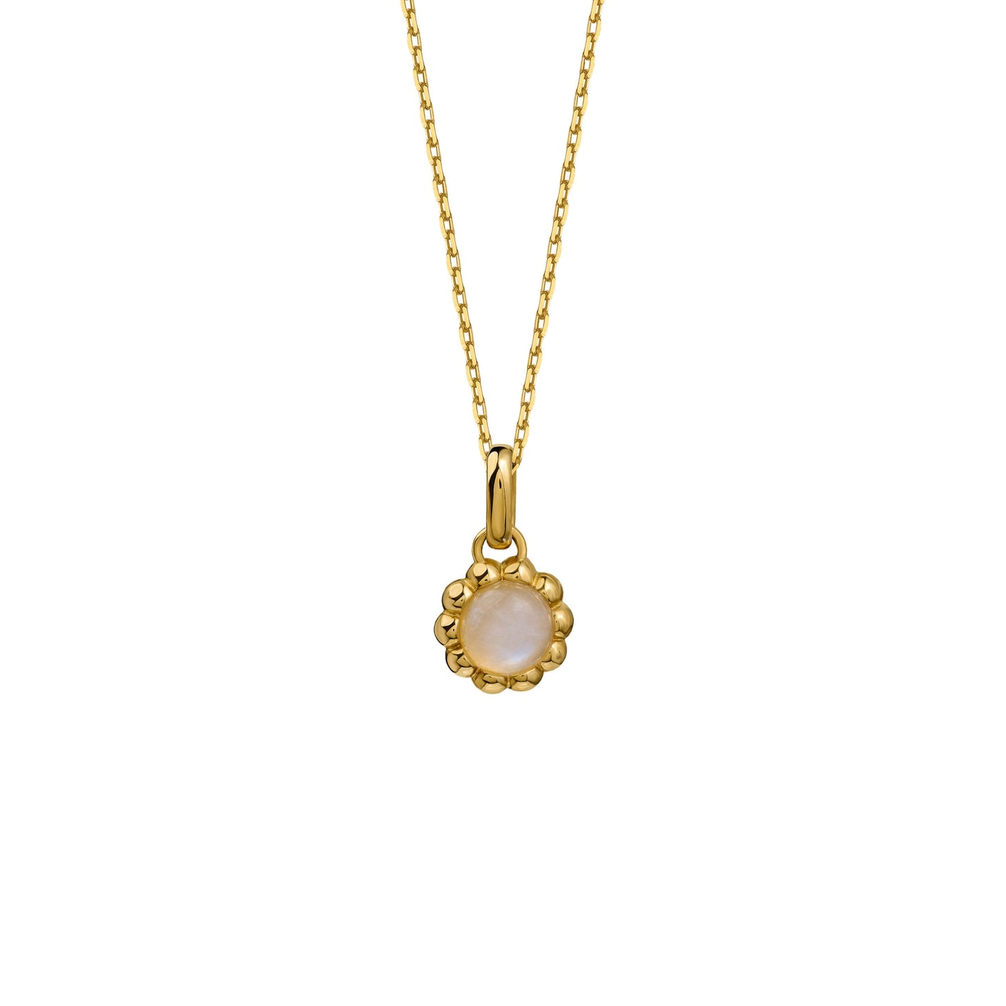Zawieszka Flora Gold z Kamieniem Moon