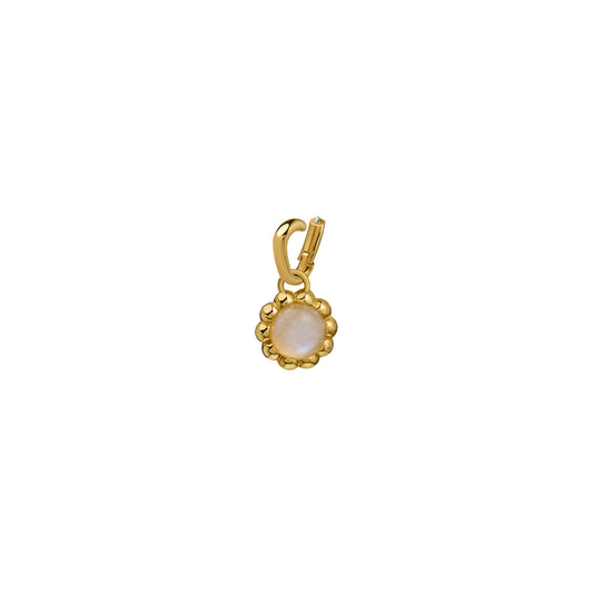 Zawieszka Flora Gold z Kamieniem Moon