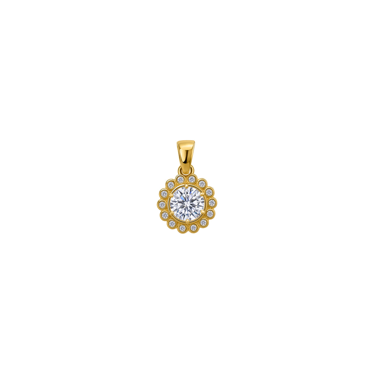 Zawieszka Marquise Gold Zirconia