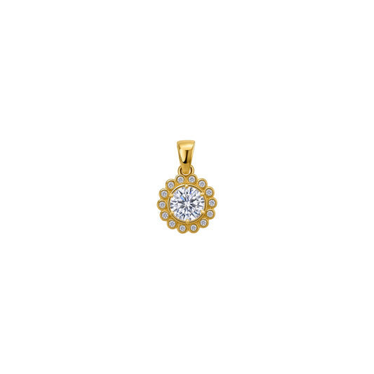 Zawieszka Marquise Gold Zirconia