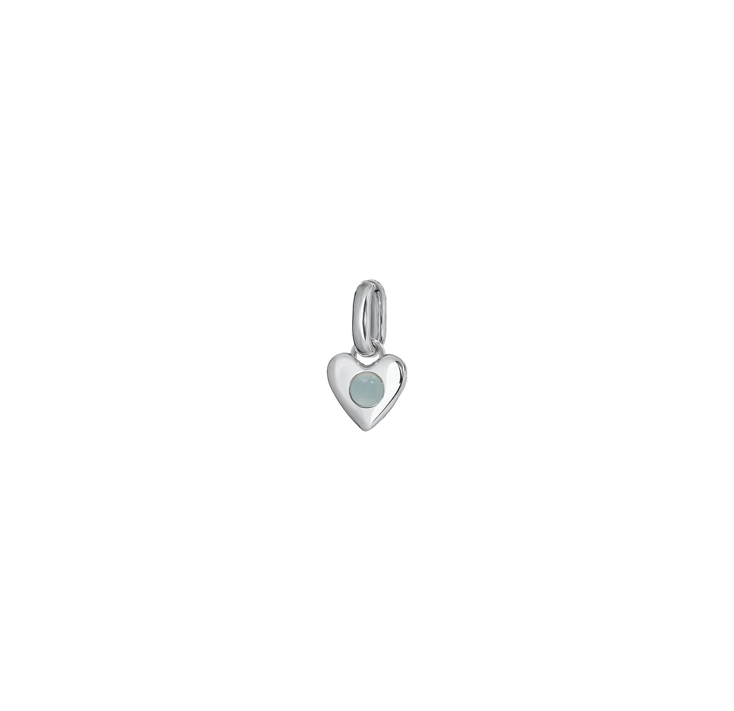 Zawieszka Valentin Mini Silver z Kamieniem Aqua