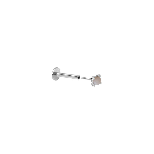 Kolczyk do piercingu Baby Pink Silver