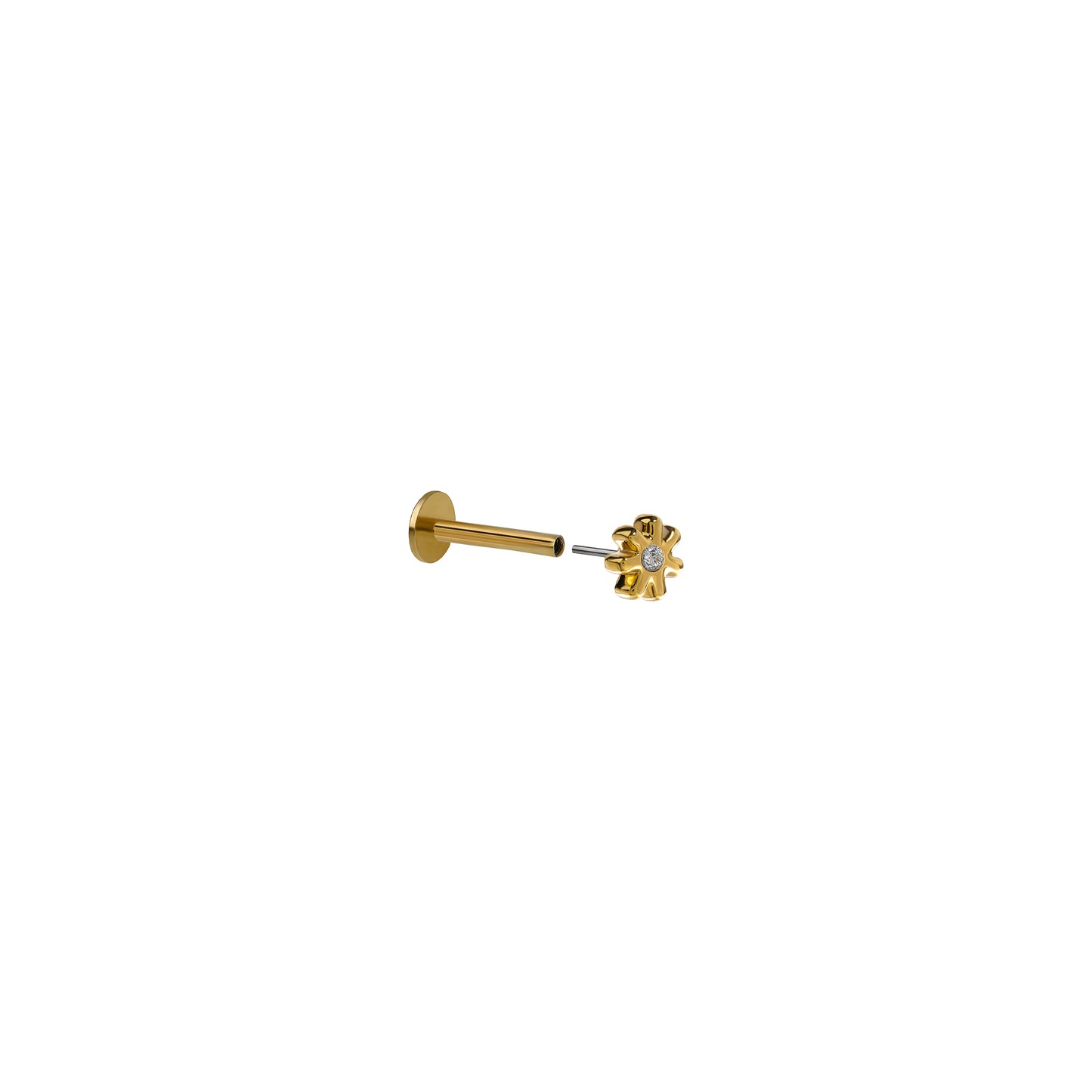 Kolczyk do piercingu Daisy Zirconia Gold