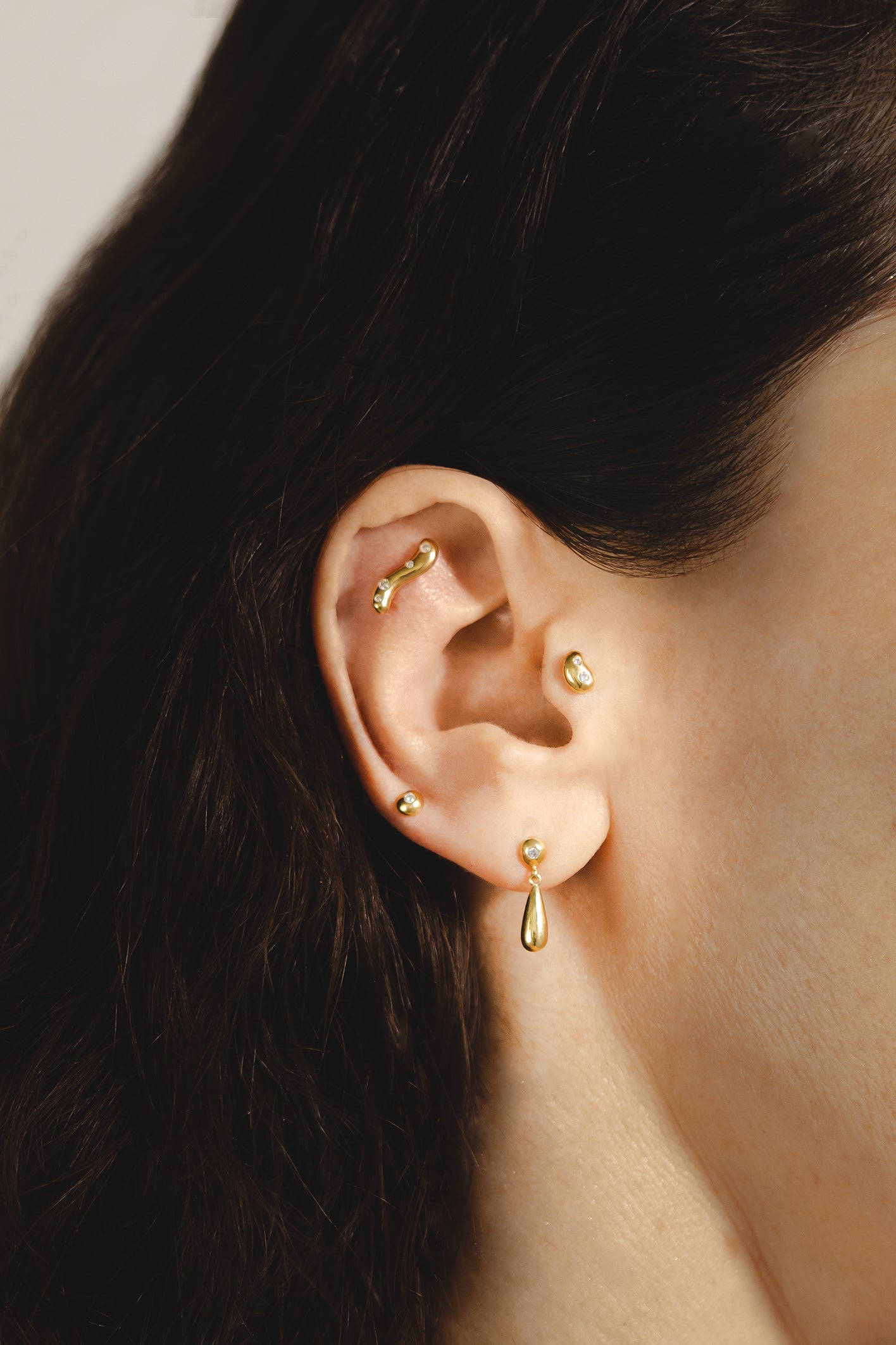 Kolczyk do piercingu Dew 5 Gold