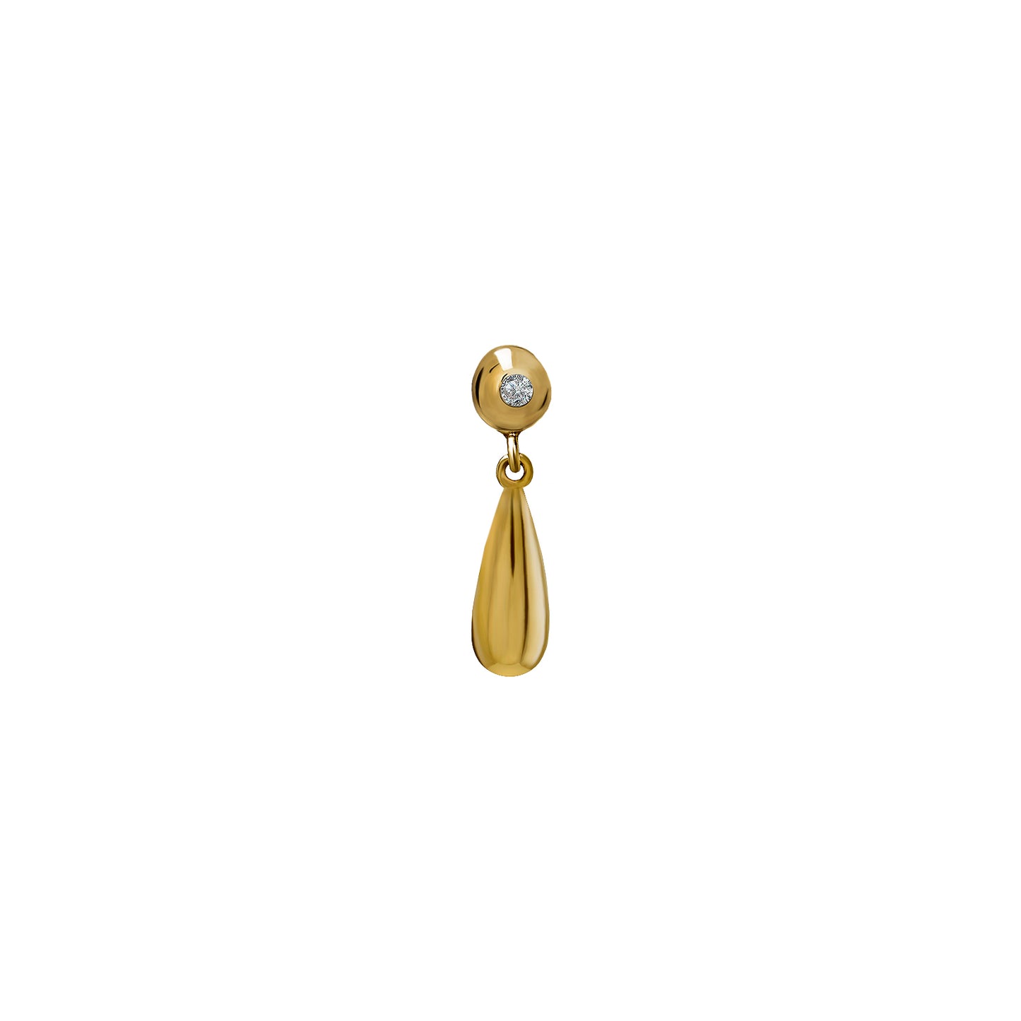 Kolczyk do piercingu Dew 4 Gold